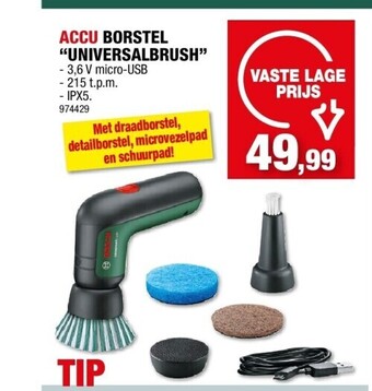 Hubo Accu borstel “universalbrush” aanbieding