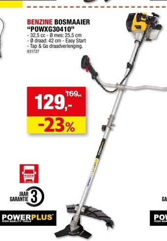 Hubo Benzine bosmaaier “powxg30410” aanbieding