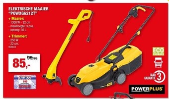Hubo Elektrische maaier “powxg6212t” aanbieding