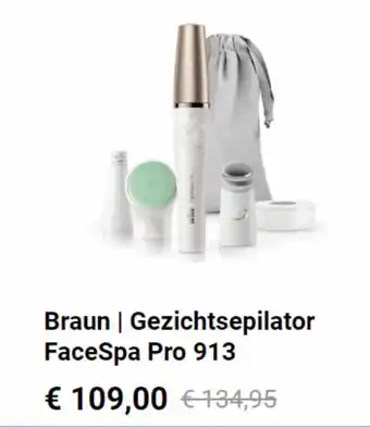 Krëfel Braun | Gezichtsepilator FaceSpa Pro 913 aanbieding