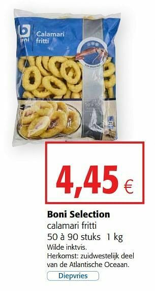 Colruyt Boni selection calamari fritti aanbieding
