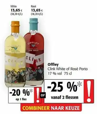 Colruyt Offley clink white of rosé porto aanbieding