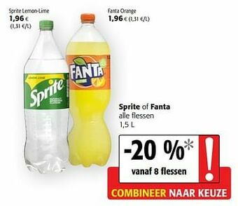Colruyt Sprite lemon-lime aanbieding