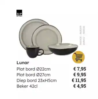Multi bazar Lunar Plat bord Ø22cm aanbieding