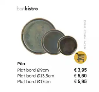 Multi bazar Bonbistro Pila Plat bord Ø9cm aanbieding