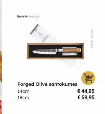 Forged Olive santokumes 14cm