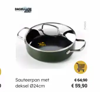 Multi bazar Sauteerpan met deksel Ø24cm aanbieding