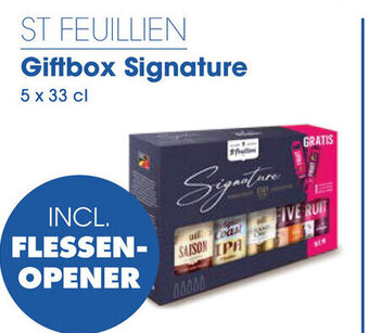Prik en Tik ST FEUILLIEN Giftbox Signature 5 x 33 cl aanbieding