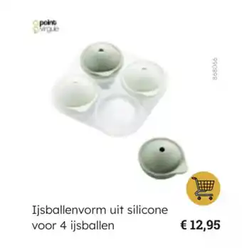 Multi bazar Ijsballenvorm uit silicone voor 4 ijsballen aanbieding