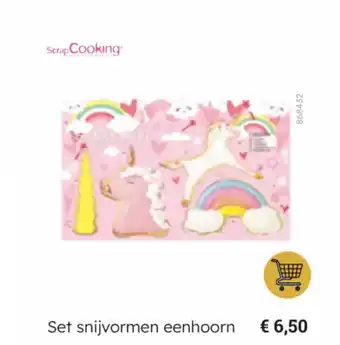Multi bazar Set snijvormen eenhoorn aanbieding