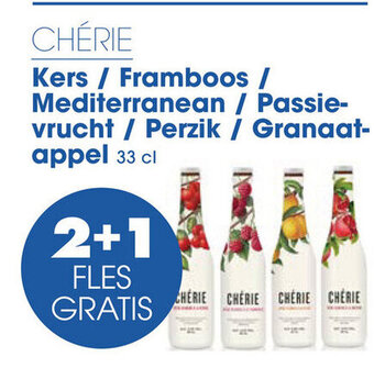 CHÉRIE Kers / Framboos / Mediterranean / Passie-vrucht / Perzik / Granaat-appel 33 cl