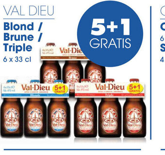 Prik en Tik VAL DIEU Blond/ Brune / Triple 6 x 33 cl aanbieding