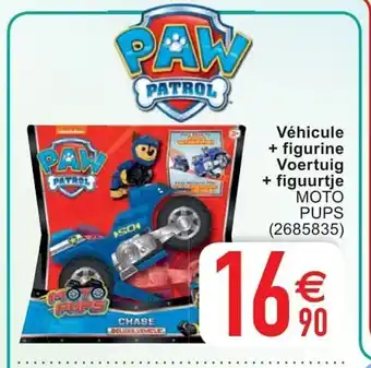 Cora Véhicule + figurine Voertuig + figuurtje Moto Pups aanbieding