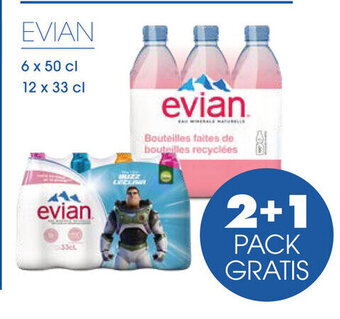 Prik en Tik EVIAN 6 x 50 cl / 12 x 33 cl aanbieding