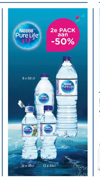 Prik en Tik Nestle Pure Life 8 x 50 cl / 12 x 33cl / 6 x 1,5 L aanbieding
