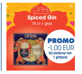 Prik en Tik OPIHR Spiced Gin 70 cl + glas aanbieding