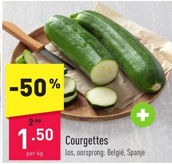 ALDI Courgettes per kg aanbieding