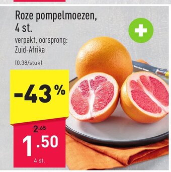 ALDI Roze pompelmoezen, 4 st. aanbieding