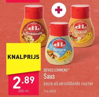 ALDI DEVOS LEMMENSⓇ Saus 200 ml aanbieding