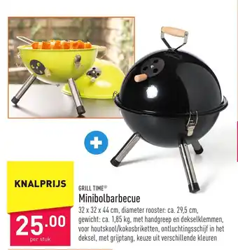 GRILL TIMEⓇ Minibolbarbecue 32 x 32 x 44 cm