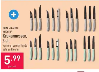 HOME CREATION KITCHENⓇ Keukenmessen, 3 st.