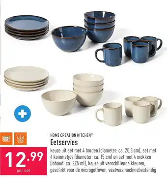 ALDI HOME CREATION KITCHENⓇ Eetservies aanbieding