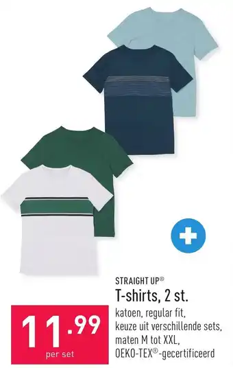 ALDI STRAIGHT UPⓇ T-shirts M tot XXL aanbieding