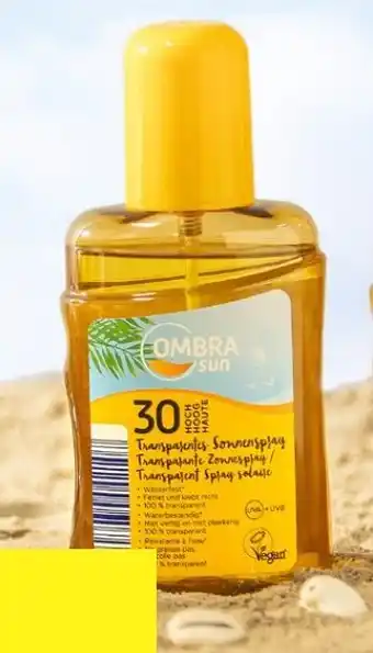 ALDI OMBRA SUNⓇ Sunspray clear SPF 30 200 ml aanbieding