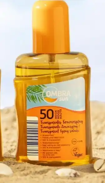 ALDI OMBRA SUNⓇ Sunspray clear SPF 50 200 ml aanbieding