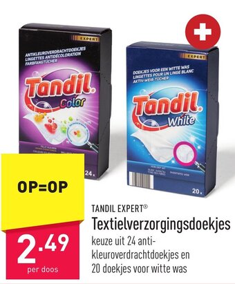 ALDI TANDIL EXPERTⓇ Textielverzorgingsdoekjes aanbieding