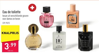 ALDI Eau de toilette 100 ml aanbieding
