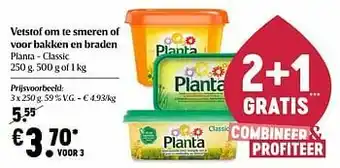 Vetstof om te smeren of voor bakken en braden planta - classic