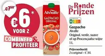 Delhaize Gazpacho alvalle original aanbieding