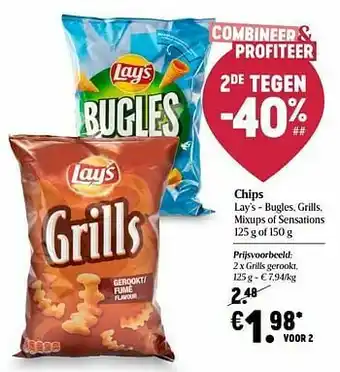 Delhaize Chips lay’s - grills gerookt aanbieding