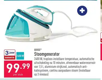 ALDI QUIGG Stoomgenerator aanbieding