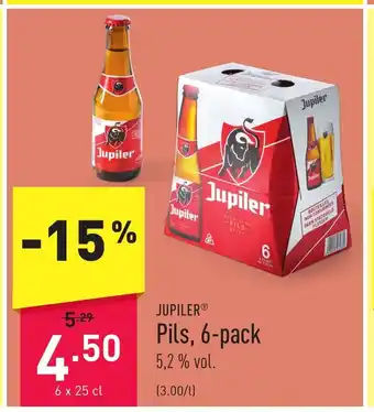 ALDI JUPILER Pils, 6-pack aanbieding