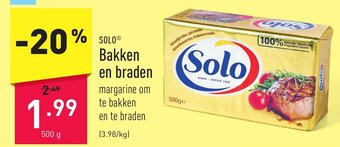 ALDI SOLO Bakken en braden 500g aanbieding