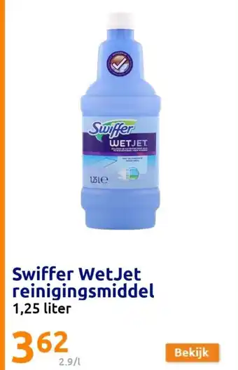 Action Swiffer WetJet reinigingsmiddel 1,25 liter aanbieding