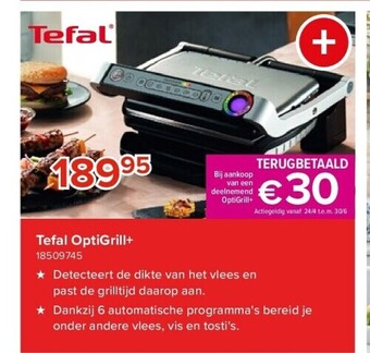 Euroshop Tefal optigrill+ aanbieding