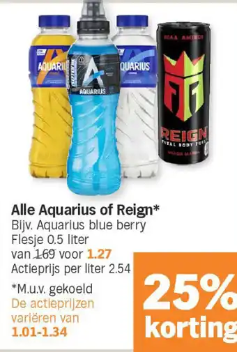 Albert Heijn Alle aquarius of reign aanbieding
