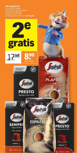 Albert Heijn Alle segafredo aanbieding