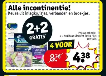Kruidvat Discreet Extra Plus aanbieding