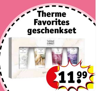 Kruidvat Therme Favorites geschenkset aanbieding