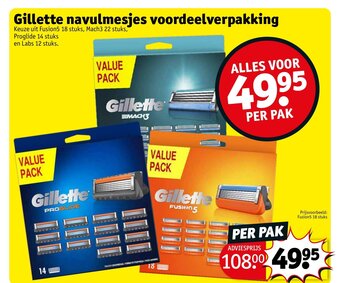 Gillette navulmesjes voordeelverpakking