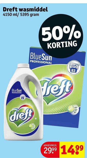 Kruidvat Dreft wasmiddel aanbieding