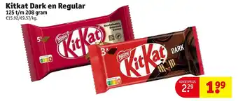 Kruidvat Nestle Kitkat Dark en Regular aanbieding
