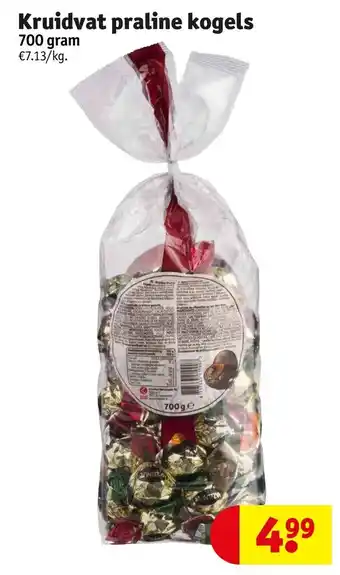 Kruidvat Praline kogels 700 gram aanbieding