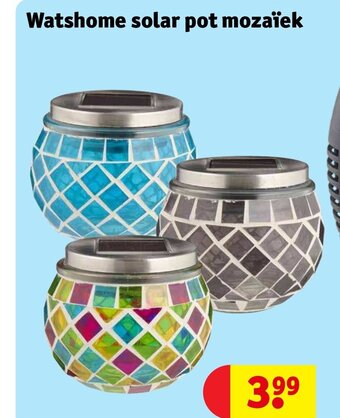Kruidvat Watshome solar pot mozaïek aanbieding