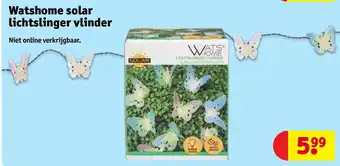 Kruidvat Watshome solar lichtslinger vlinder aanbieding