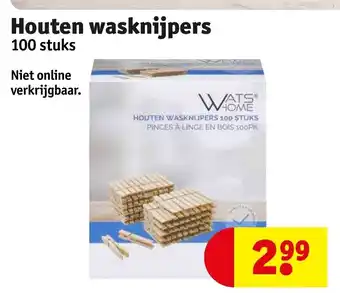 Kruidvat Houten wasknijpers aanbieding